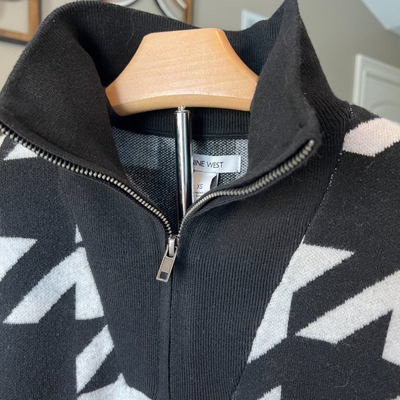 Nine West sweater, Black & White, Size XS, New w/tags - Picture 3 of 3